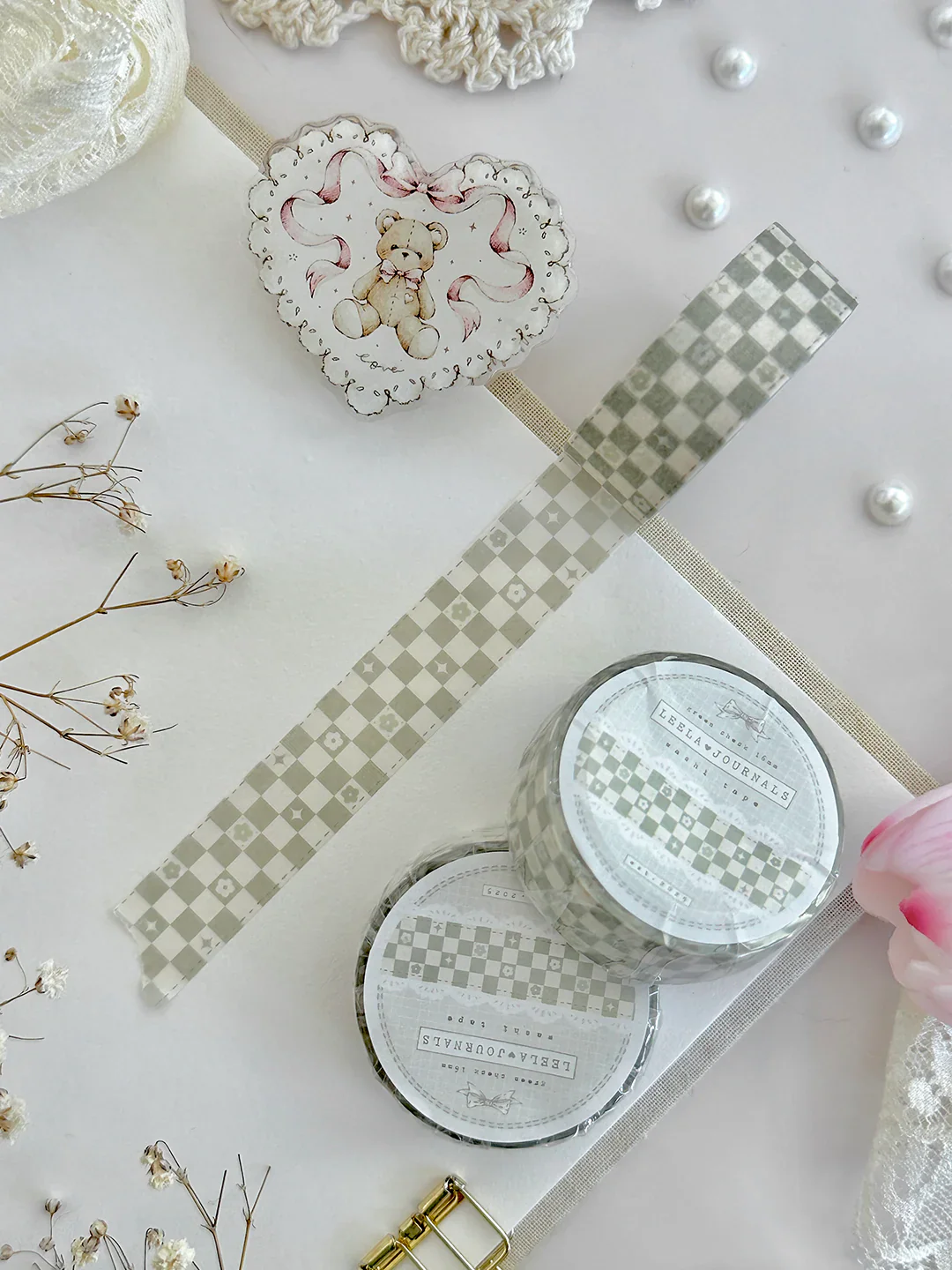 Leelajournals Washi Tape - Whimsy Checks - Image 3