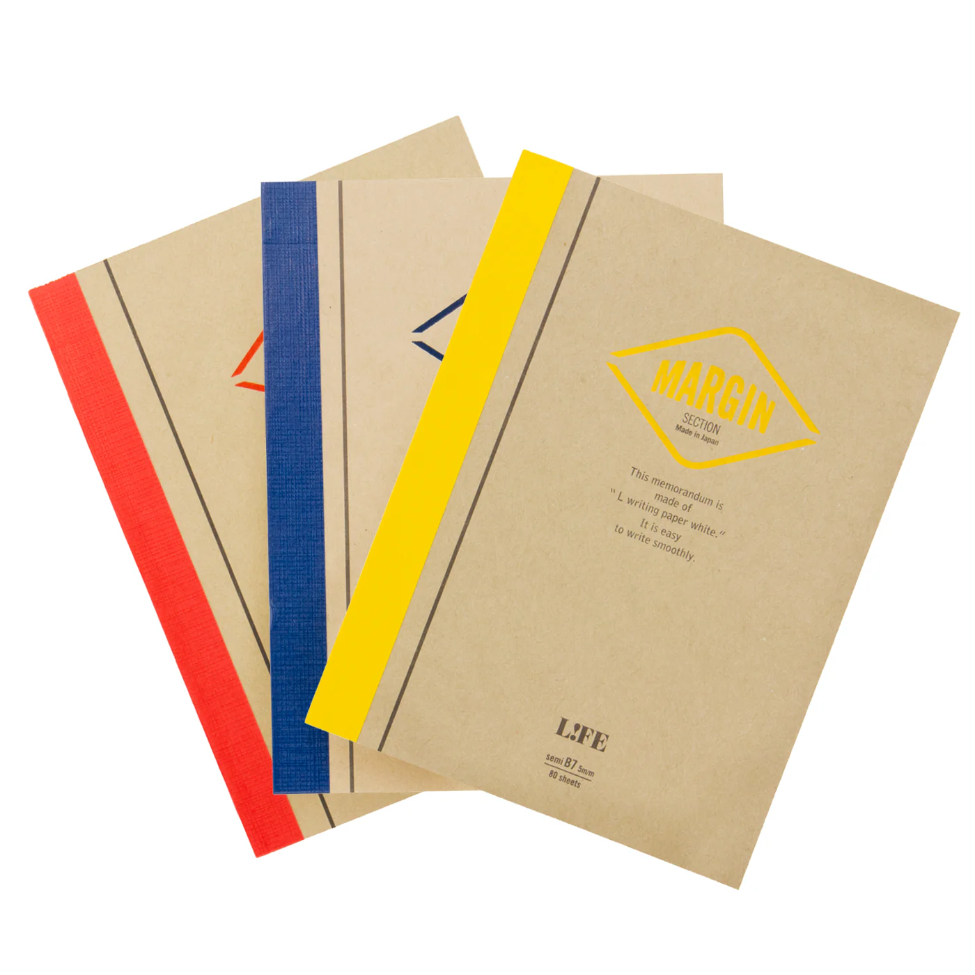 Life Stationery Margin B7 Side Bound Notebook