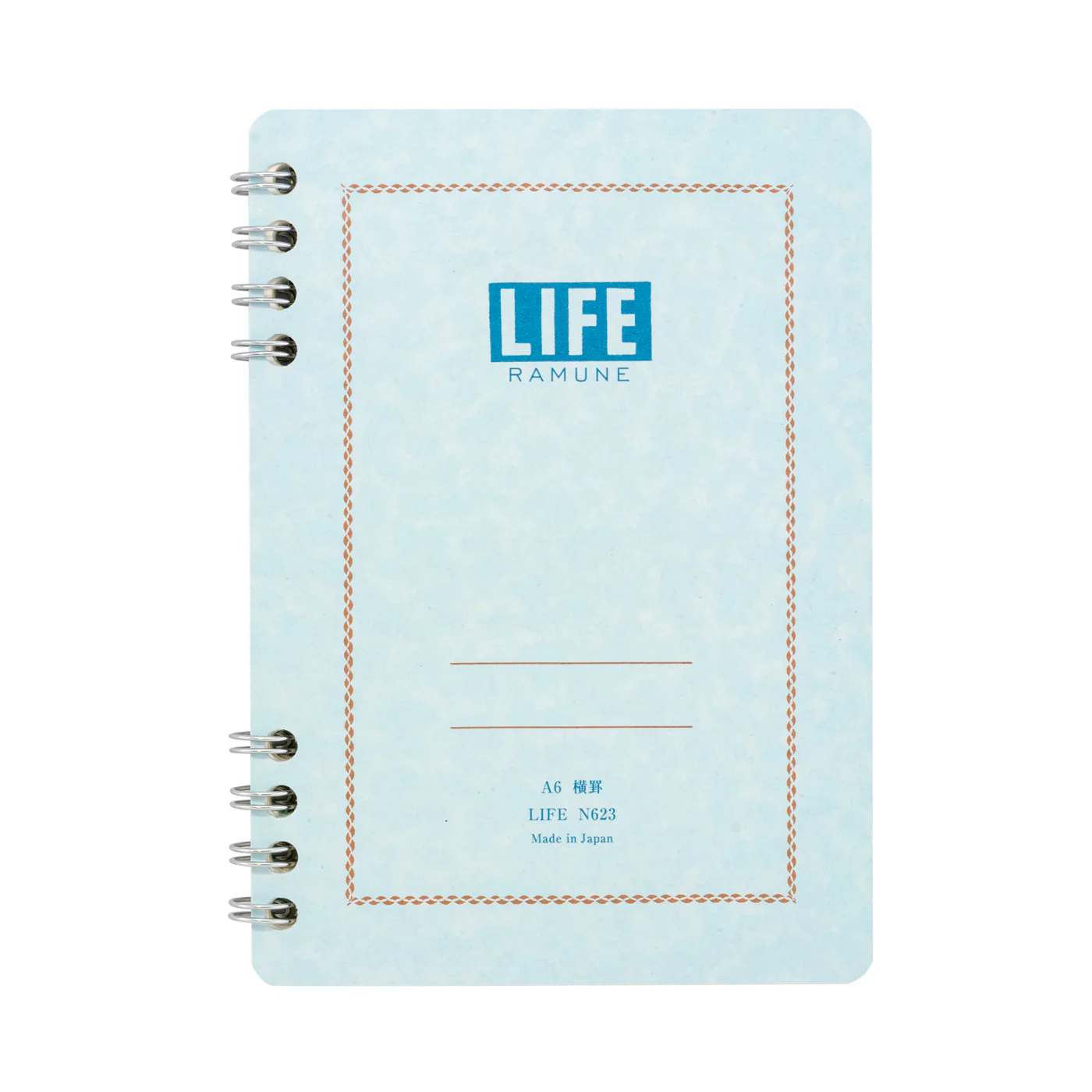 Life Stationery Ramune Blue Note A6 Side Ring-Bound Notebook - Image 3
