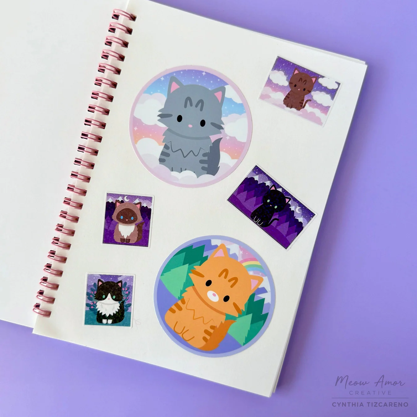Meow Armor Creative - Reusable Sticker Book - Image 3