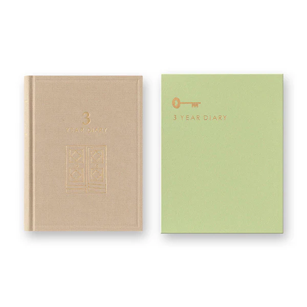 Midori 3 Years Diary Gate Mini Beige - Image 2