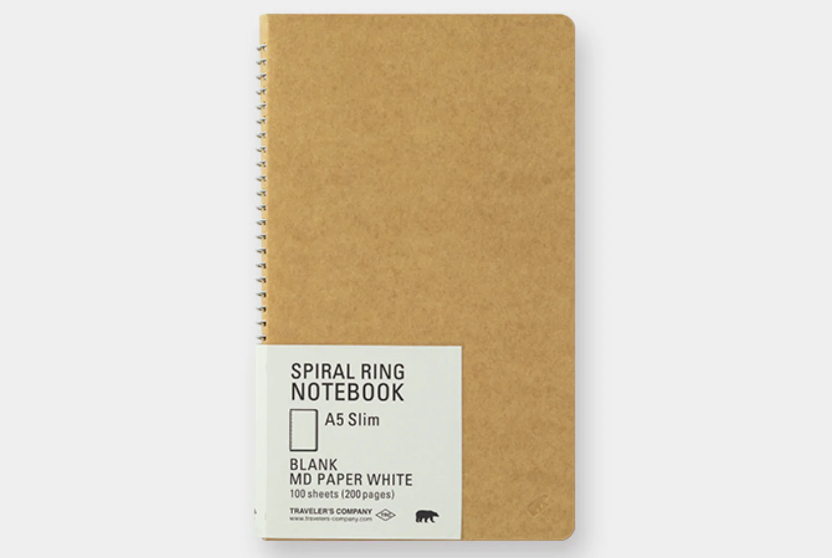 TRAVELER'S COMPANY A5 Slim Spiral Ring Notebook - Blank