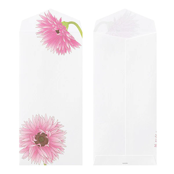 Midori Envelopes 164 Silk Printing Gerbera - Image 2