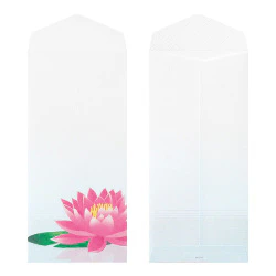 Midori Envelopes 176 Silk Printing Water Lily Reflection