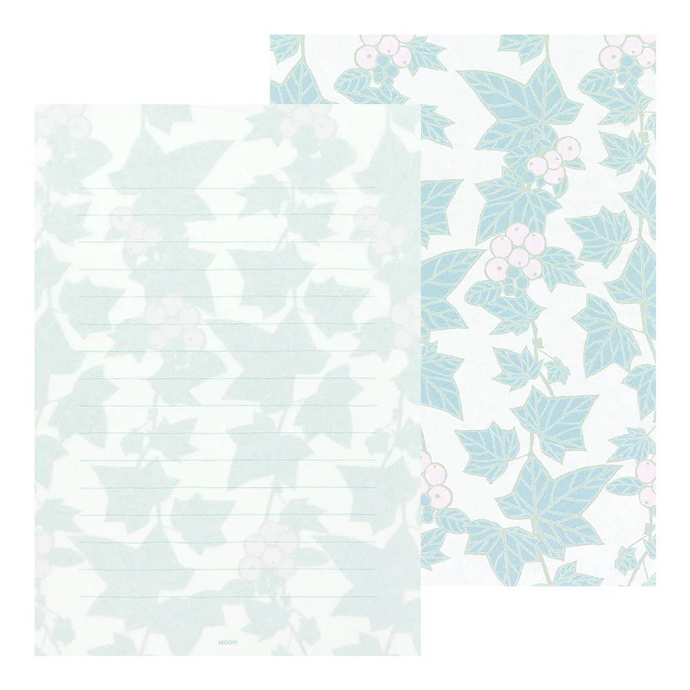 Midori Ivy Floral A5 Letter Pad - Image 2