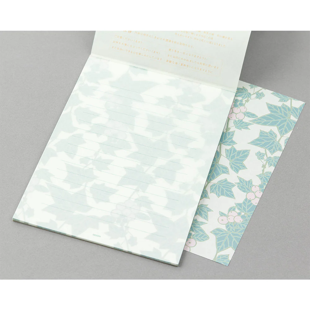 Midori Ivy Floral A5 Letter Pad - Image 3