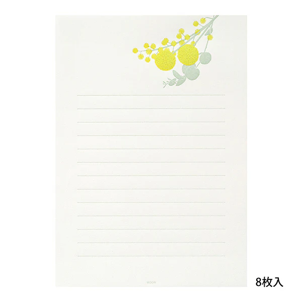 Midori Letter Set 461- Press Bouquet Yellow - Image 2