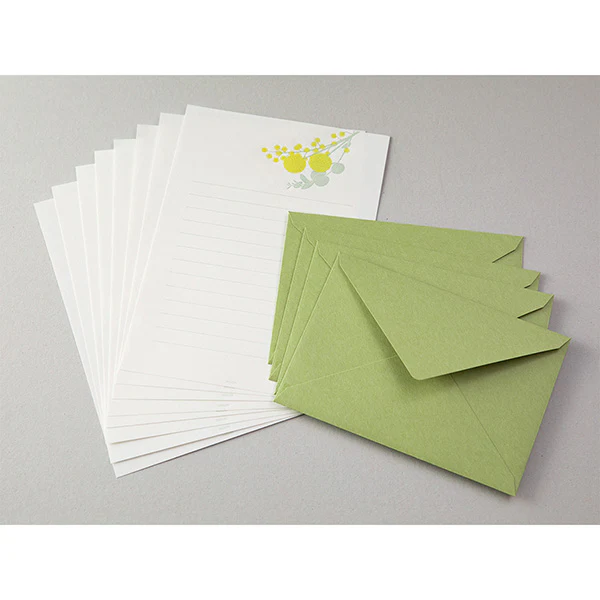 Midori Letter Set 461- Press Bouquet Yellow - Image 4