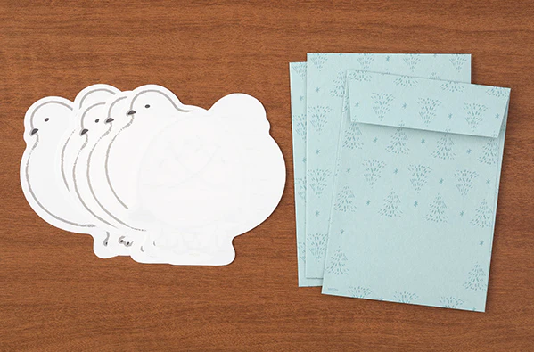 Midori Letter Set (925) Die-Cut Animal - Grouse - Image 2
