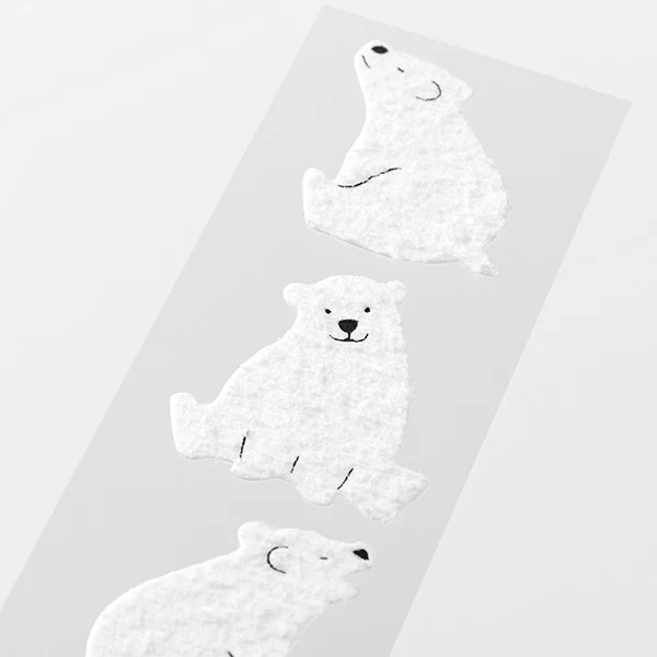 Midori Mini Letter Set with Stickers 311 - Polar Bear - Image 5