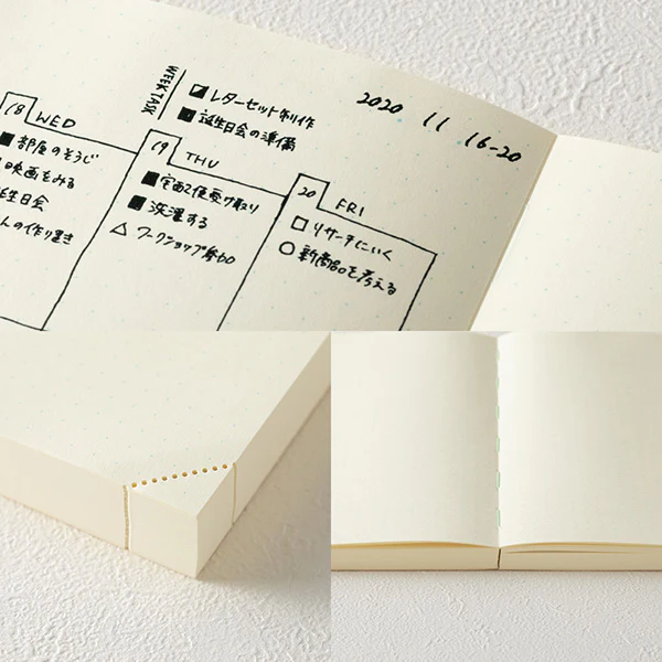Midori MD Notebook Journal A5 - 1 Day 1 Page - Dot Grid - Image 5