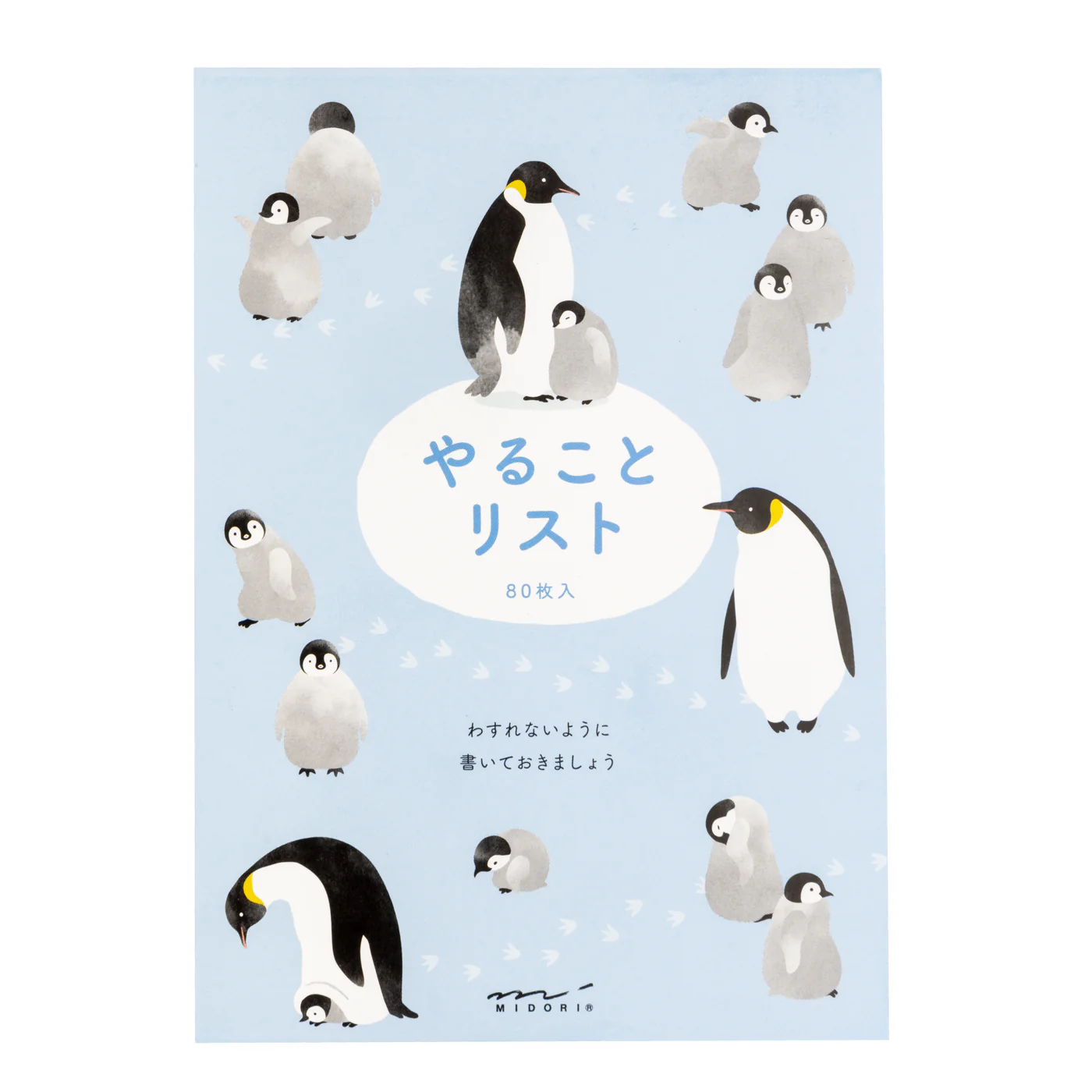 Midori Memo Pad - To Do List - Penguin