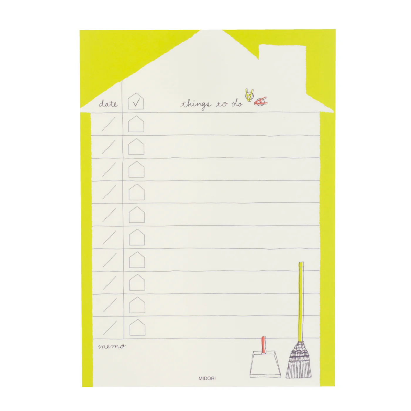 Midori Memo Pad - To Do List Household Items - Image 3