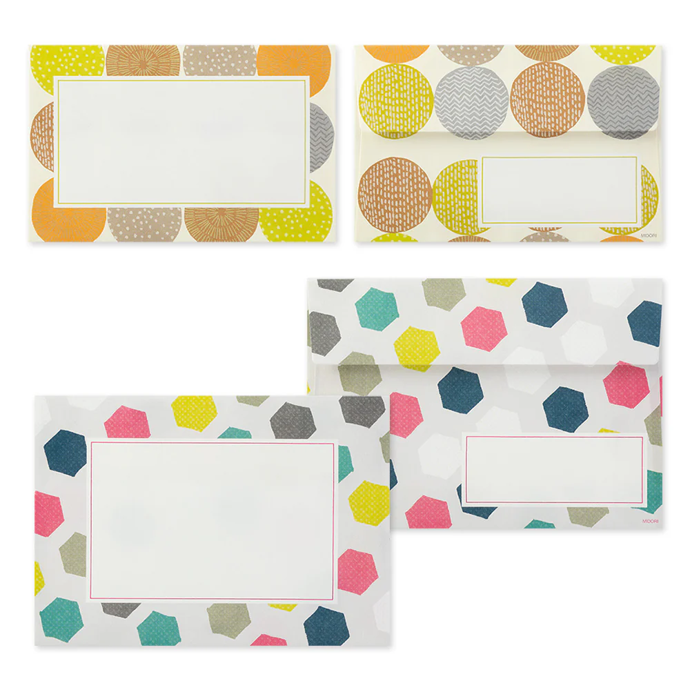 Midori Multiple Packed Letter Set 762- Geometric - Image 4