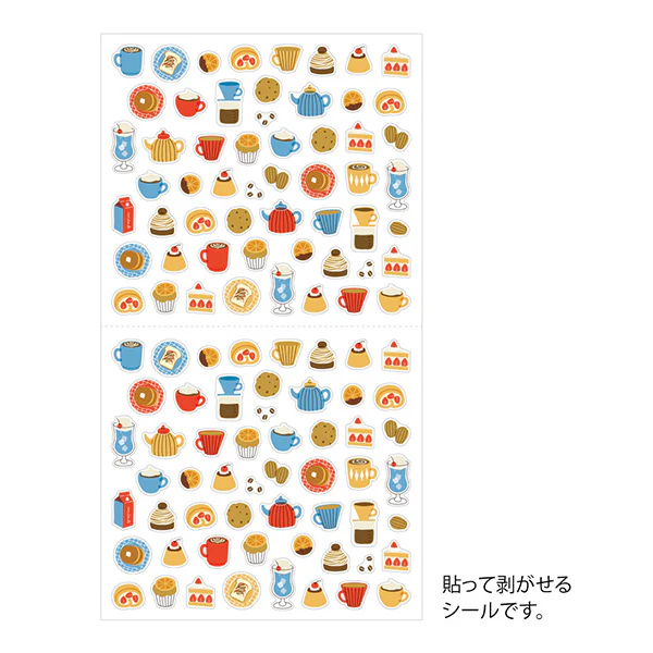 Midori Notebook Stickers - Cafe - Image 2