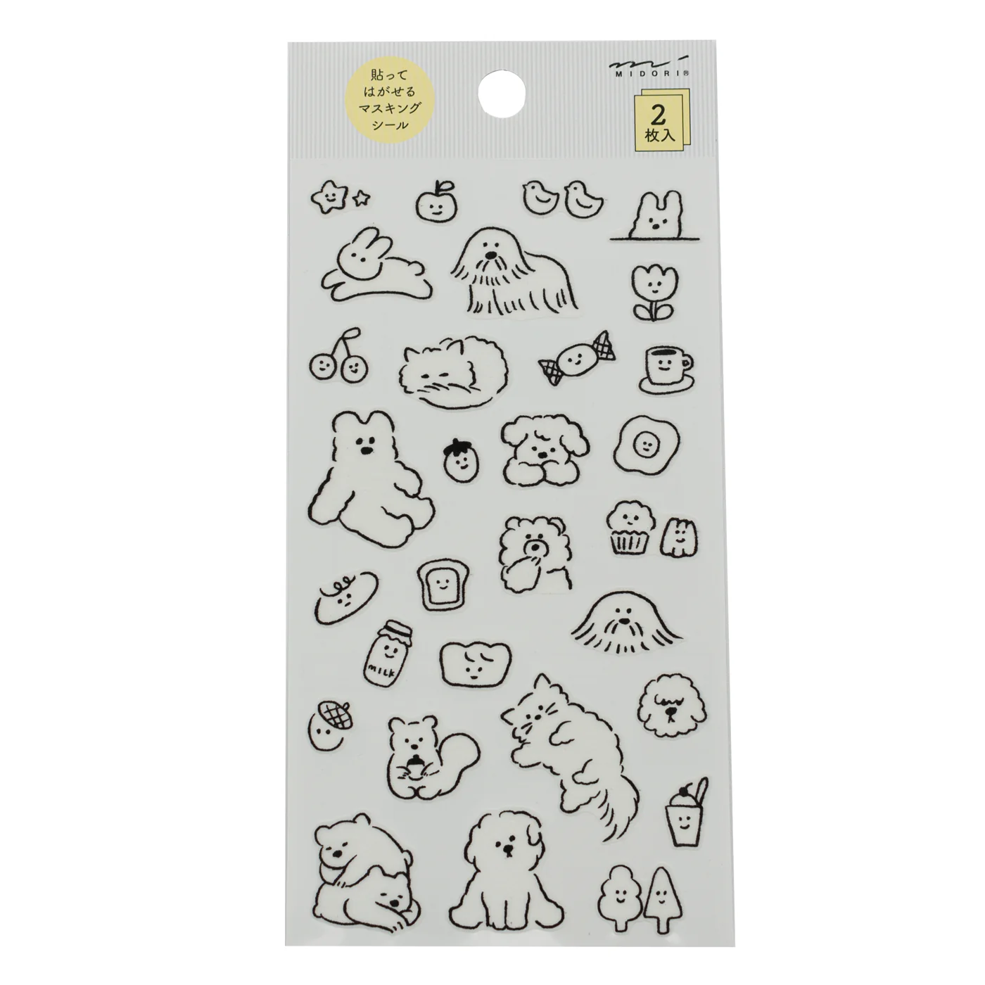 Midori Notebook Stickers - Cute Motif - Image 2