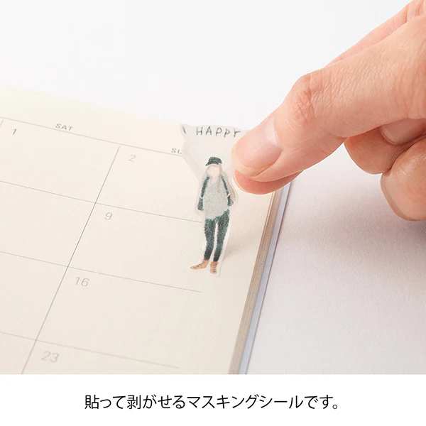 Midori Notebook Stickers - Going Out - Image 4