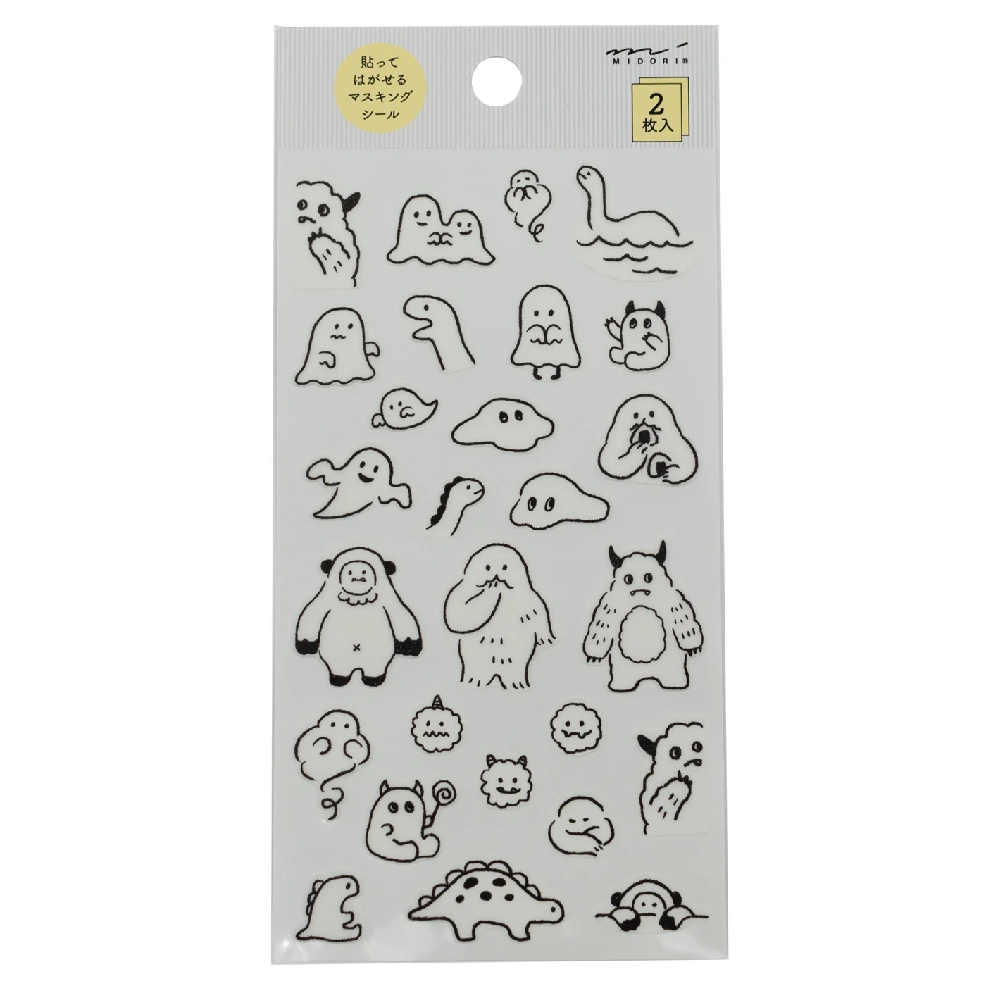 Midori Notebook Stickers - Monster - Image 2