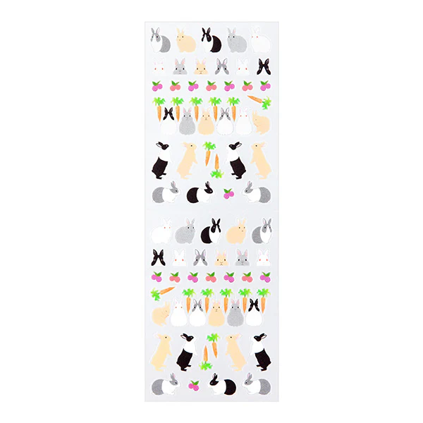 Midori Notebook Stickers - Rabbit - Image 2