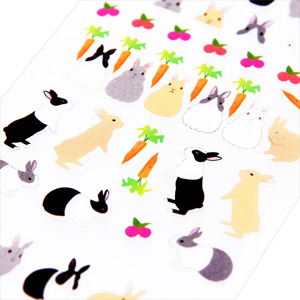 Midori Notebook Stickers - Rabbit - Image 3