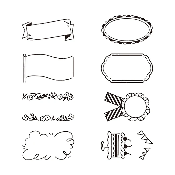 Midori Paintable Rotating Stamp - Self Inking - Dial Decorative Pattern - Image 2