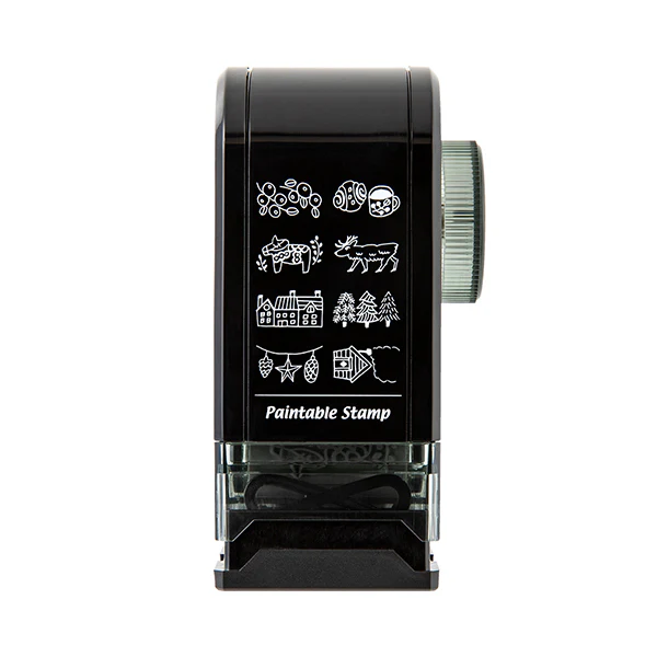 Midori Paintable Rotating Stamp - Self Inking - Dial Nordic Pattern - Image 2