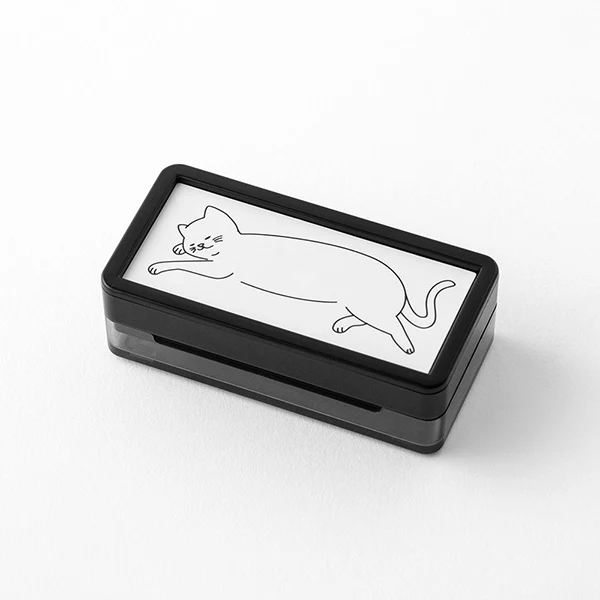 Midori Paintable Stamp - Pre Inked - Half Size Cat - Image 3