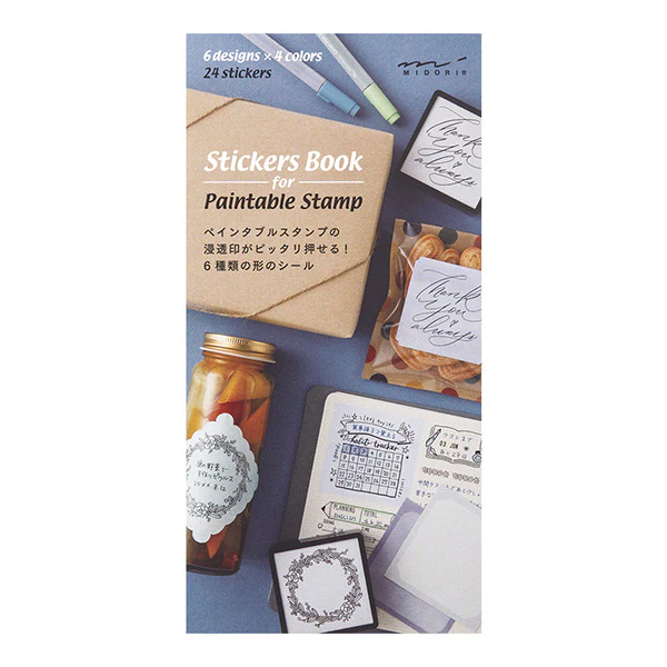 Midori Paintable Stamp - Stickers Book Cold Color