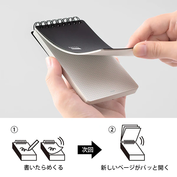 Midori Patto Quick Open Memo Black - Image 4