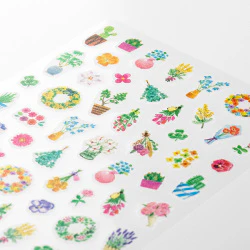 Midori Planner/Diary Stickers - Floral pattern - Image 4