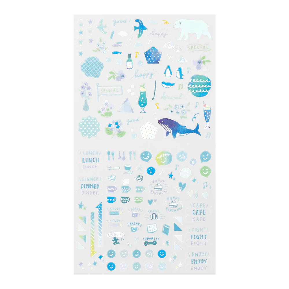 Midori Planner Stickers- Blue - Image 2