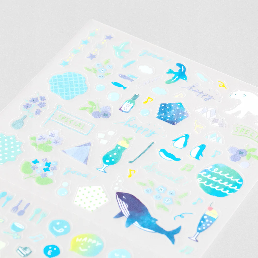 Midori Planner Stickers- Blue - Image 3