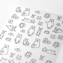 Midori Planner Stickers- Chat Forest Animals - Image 3