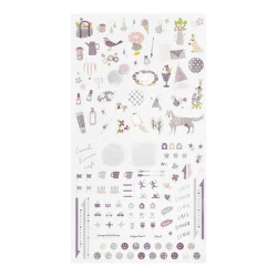 Midori Planner Stickers- Color Lavender - Image 2