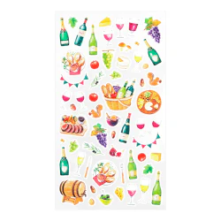 Midori Planner Stickers- Marche Wine Pattern - Image 2