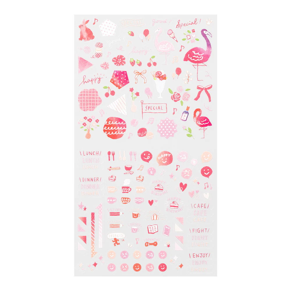 Midori Planner Stickers- Pink - Image 2