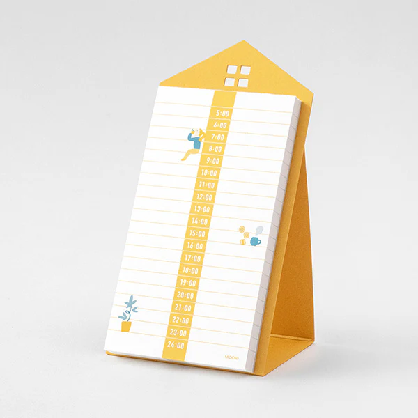 Midori Stand Memo Pad- Vertical Pattern - Schedule - Image 2