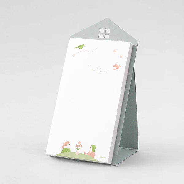 Midori Stand Memo Pad- Vertical Pattern - Message - Image 2
