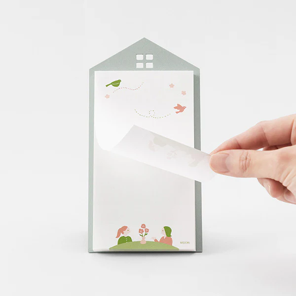Midori Stand Memo Pad- Vertical Pattern - Message - Image 4