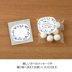 Midori Sticky Note Transparency - Blue Flowers - Image 4