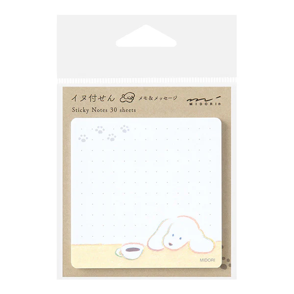 Midori Sticky Notes - Coffee And Dog