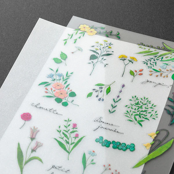 Midori Transfer Stationery Stickers - Flowering Plants - Image 3