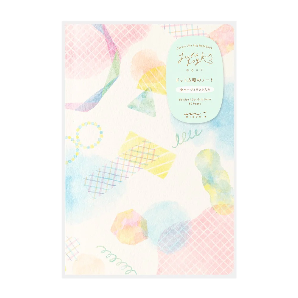 Midori Yuru Log Notebook B6 - Watercolor