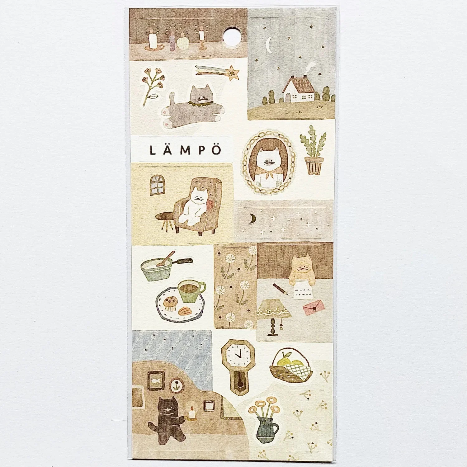 Mind Wave Stickers - Cat and Night Stickers