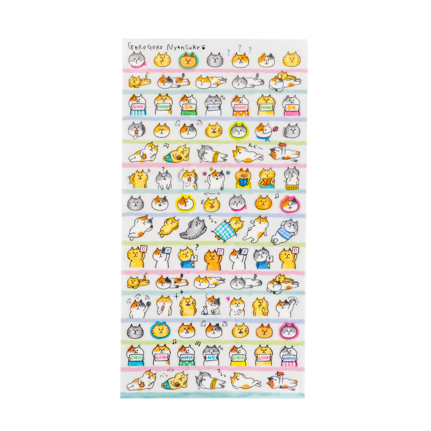 Mind Wave Stickers - Goro-Goro Nyansuke Cats Moods