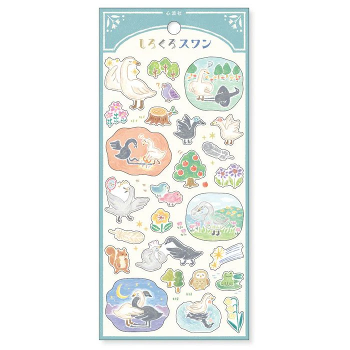Mind Wave Stickers - Shirokuro Swan