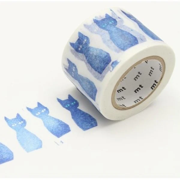 MT Washi tape - Ao-Neko Blue Cat