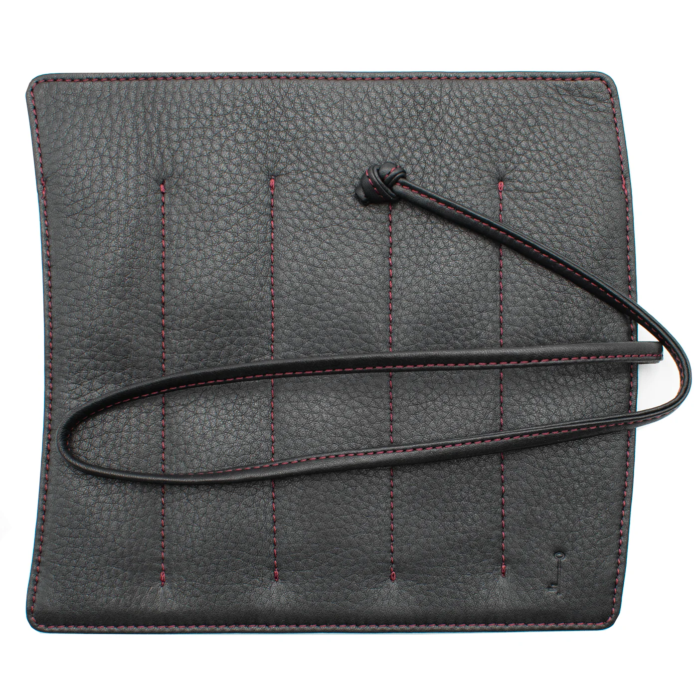 Nagasawa Kip Leather 5 Pen Roll Black - Image 2