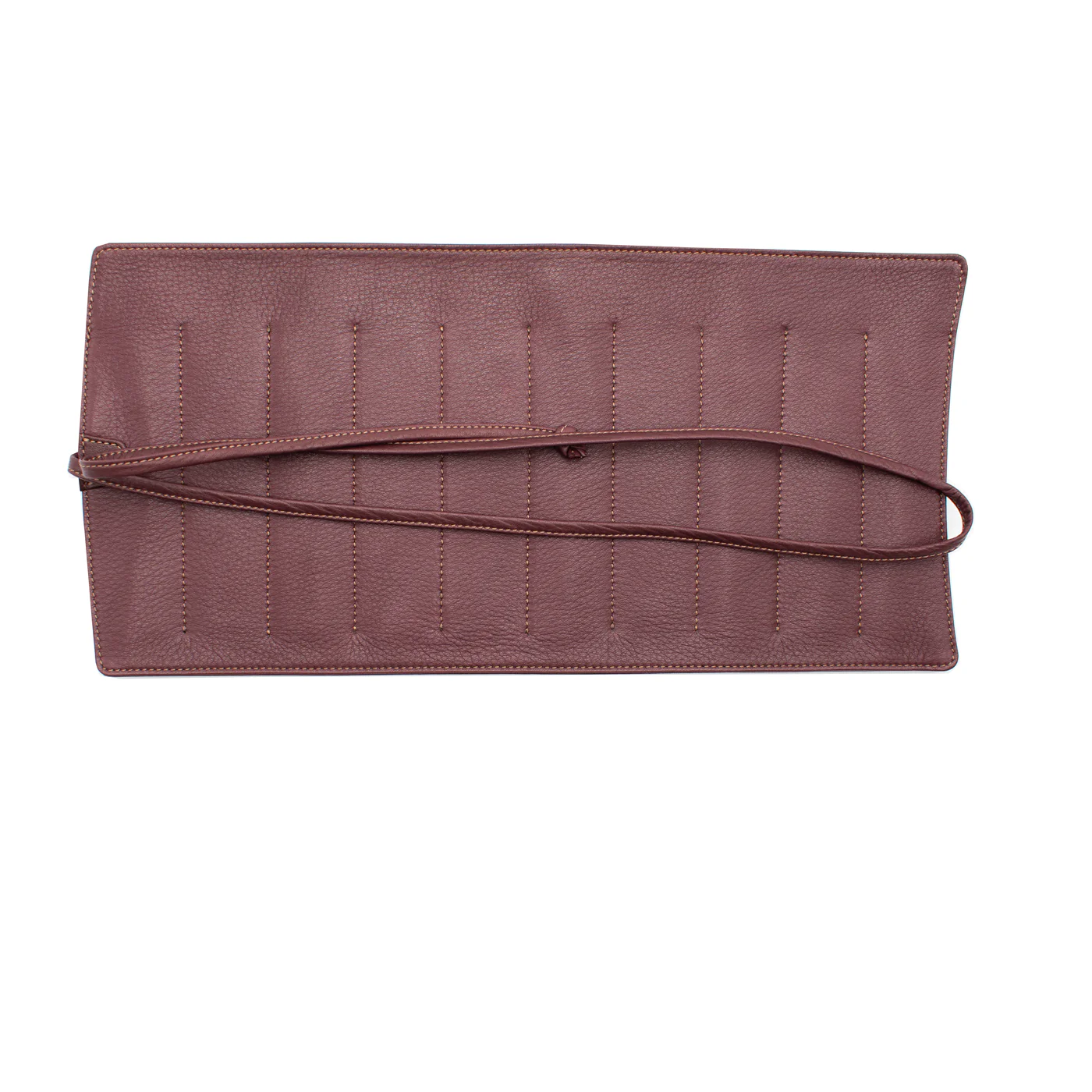 Nagasawa 10 Piece Kip Leather Roll Bordeaux - Image 2