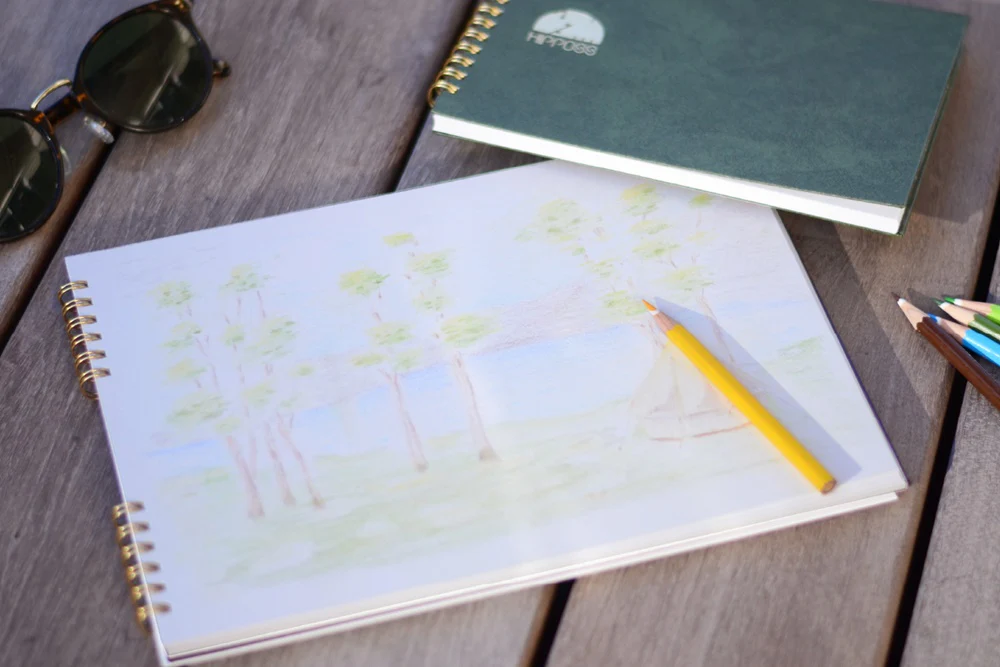 Nakabayashi Hippos W Ring Sketch Book - B6 - Image 2